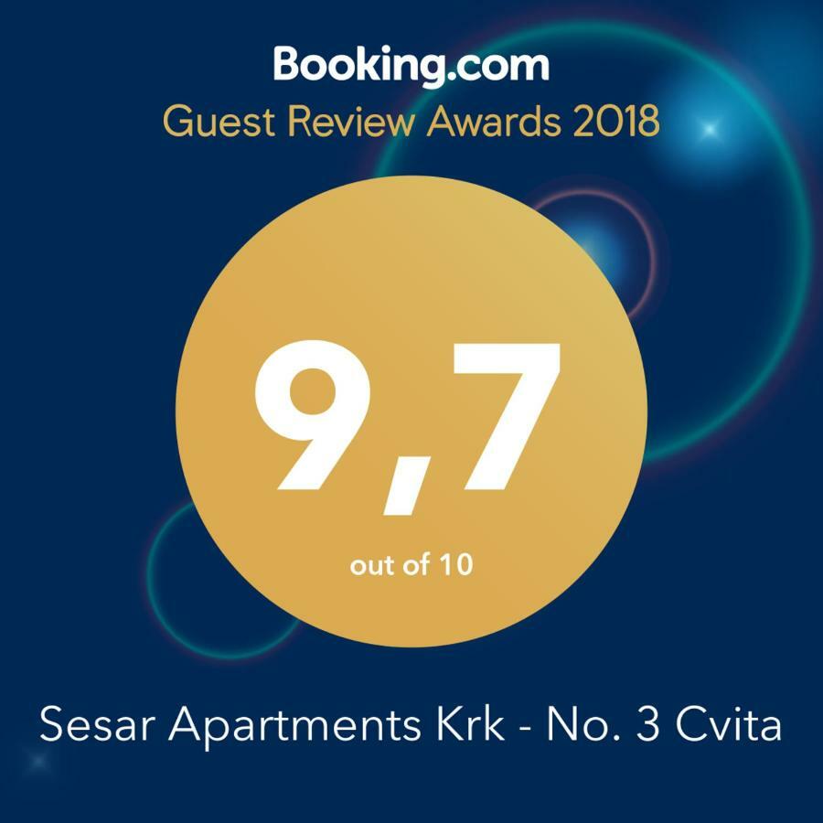 Sesar Apartments Krk - No. 3 Cvita Krk Town Dış mekan fotoğraf